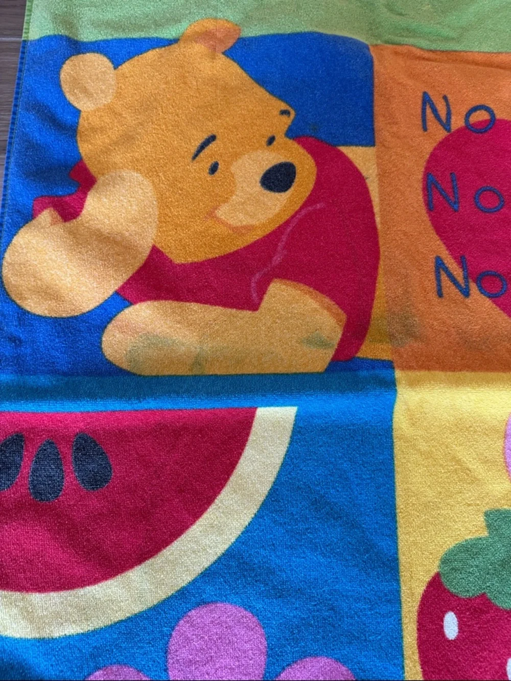 Vintage Disney Home Pooh and Piglet Cotton BeachTowel